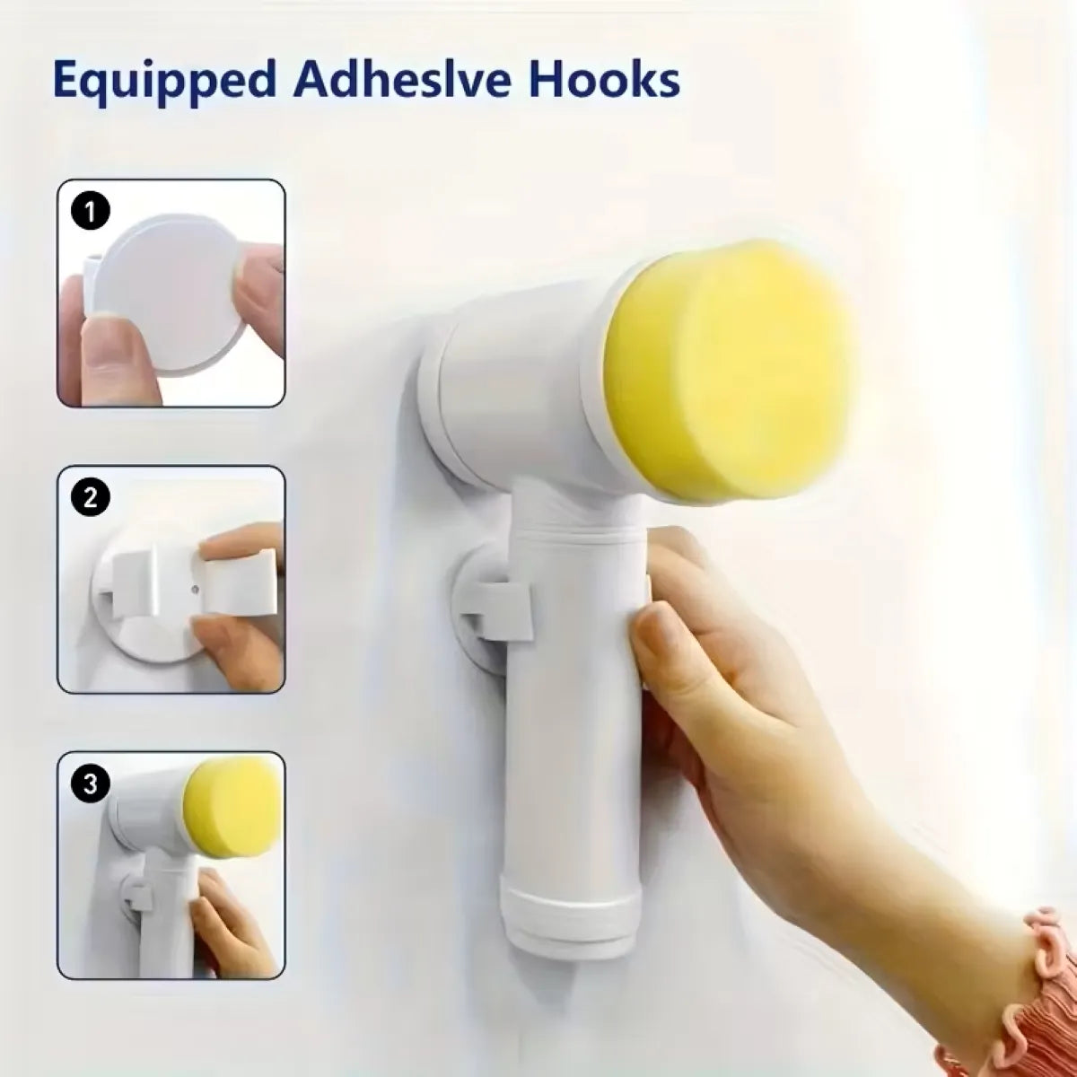 Brosse de nettoyage rotative sans fil rechargeable