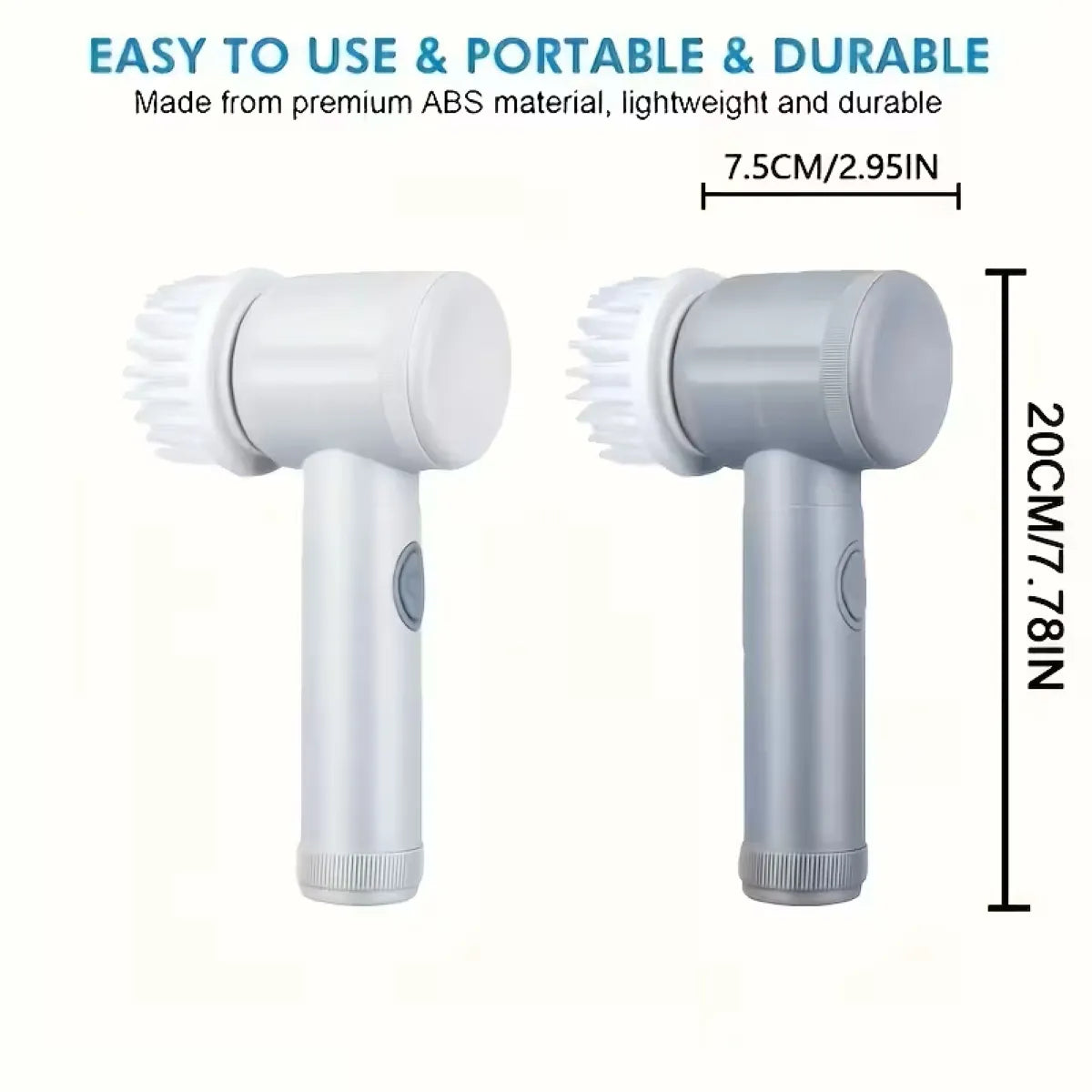 Brosse rechargeable USB pour carrelage et surfaces dures