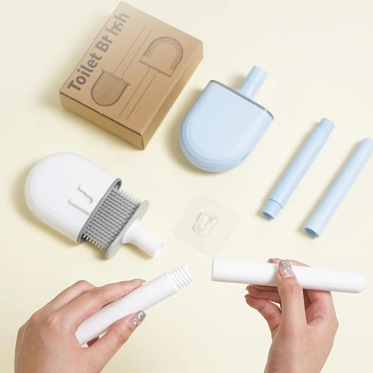 Brosse WC murale en silicone Nidora