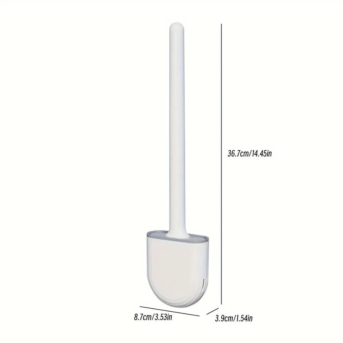 Brosse WC murale en silicone Nidora