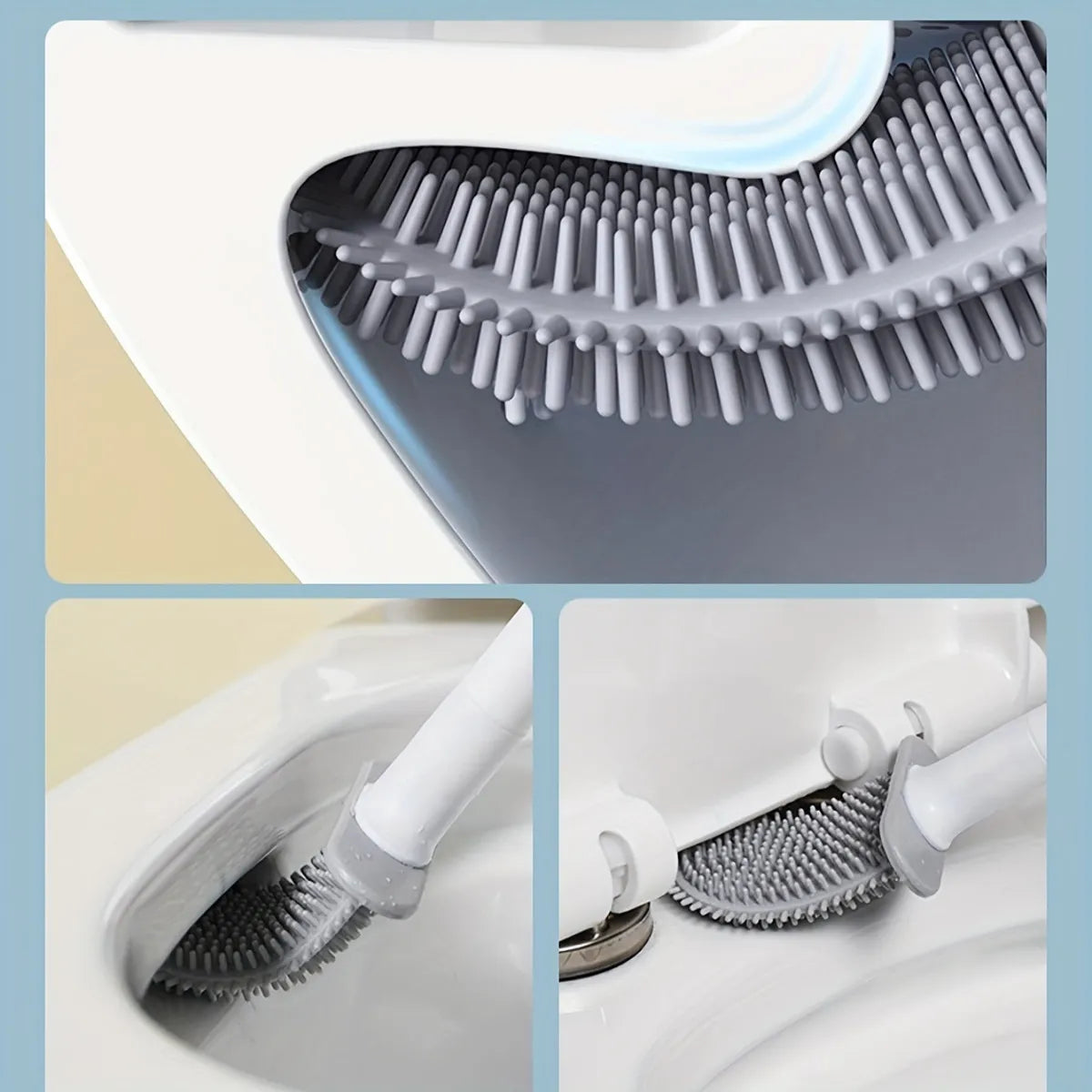 Brosse WC murale en silicone Nidora