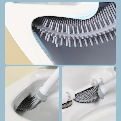 Brosse WC murale en silicone Nidora