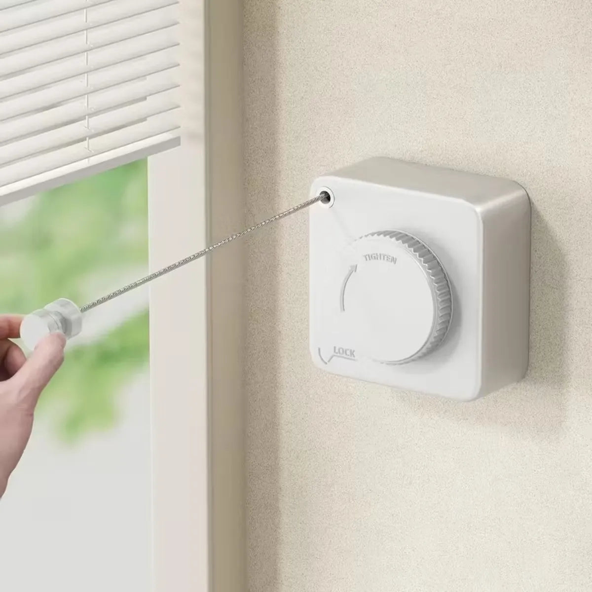 Fil à linge mural pour salle de bain ou balcon