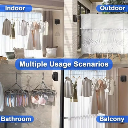 Étendoir rétractable pour petite surface ou studio