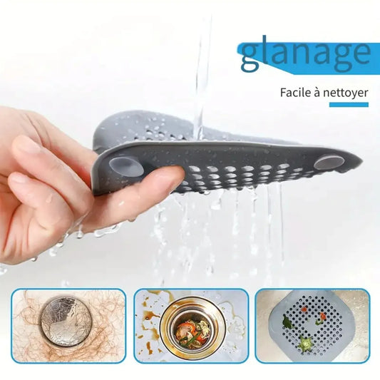 Protection anti-bouchon pour baignoire et lavabo