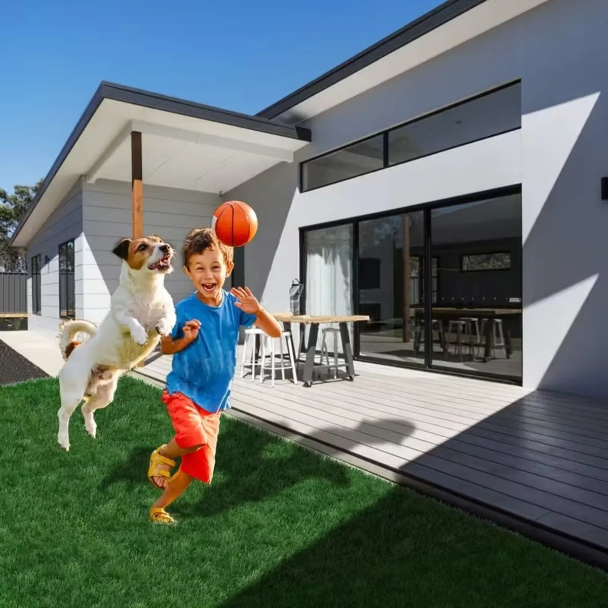 Dalles de gazon artificiel 30×30 cm (lot de 11) Nidora