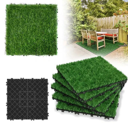 Dalles de gazon artificiel 30×30 cm (lot de 11) Nidora