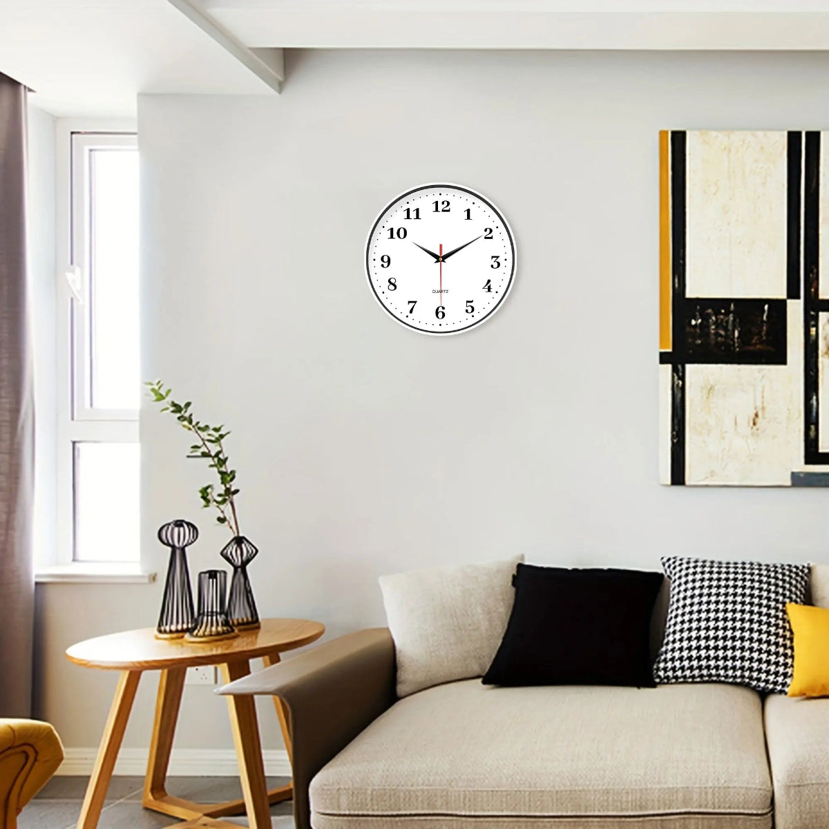 Horloge murale moderne à quartz Nidora