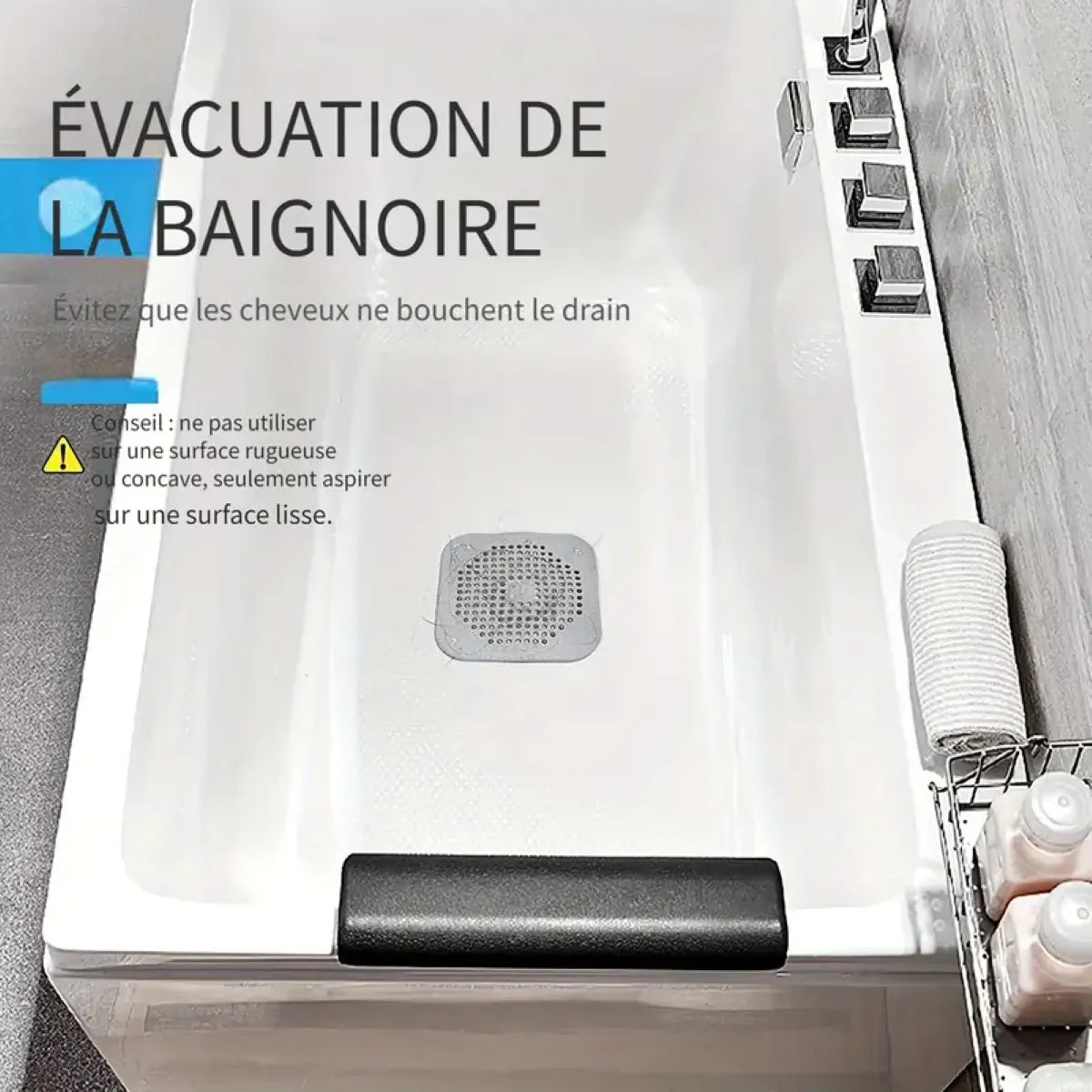 Filtre de vidange à trous pour une bonne circulation d’eau