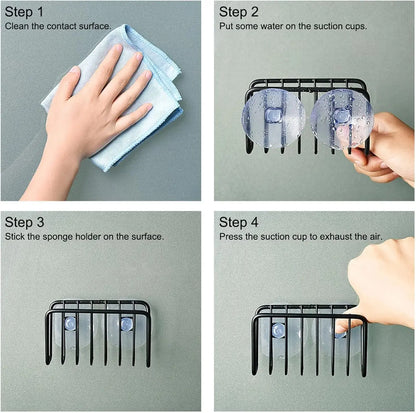 Organisateur mural pour évier avec ventouses solides