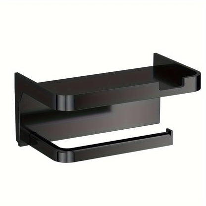 Support de papier toilette avec plateau pour smartphone